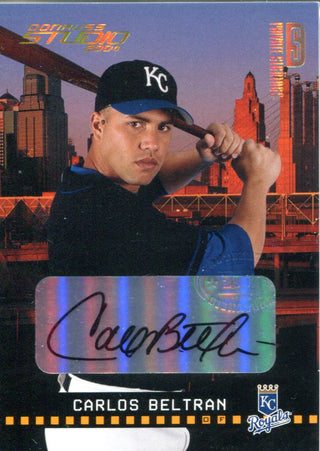 Carlos Beltran Autographed 2004 Donruss Studio Card