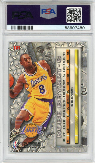 Kobe Bryant 1996 Fleer Metal Card #181 (PSA NM 7)