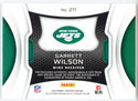 Garrett Wilson Autographed 2022 Panini Certified Freshman Fabrics Rookie Patch Card #211