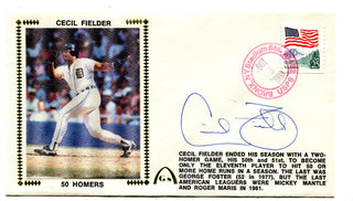 Cecil Fielder 50 Homers Autographed First Day Cover