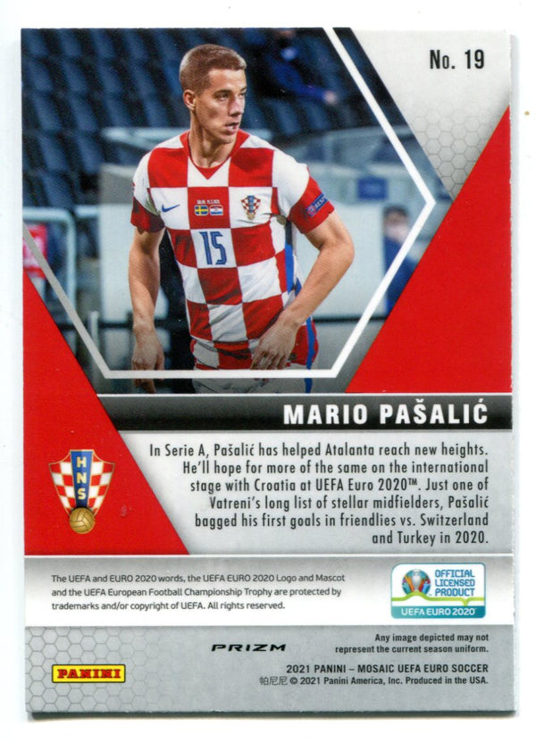 Mario Pasalic 2020 Euro UEFA Mosaic Red Reactive #19