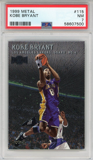 Kobe Bryant 1999 Metal Card #115 (PSA NM 7)