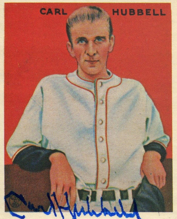 Carl Hubbell 1933 Goudey Reprint Autographed Card #234