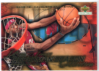 LeBron James 2004 Upper Deck Freshman Season Collection Card #12