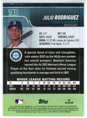 Julio Rodriguez 2022 Topps Stadium Club Rookie Card #148