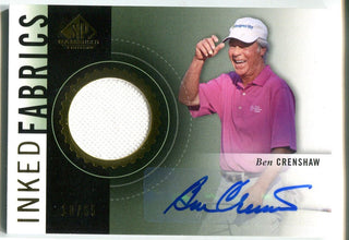 Ben Crenshaw 2013 Inked Fabrics Game-Used/Autographed Card #18/65