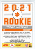 Trevor Lawrence 2021 Panini Chronicles Score Draft Picks Rookie Card #58