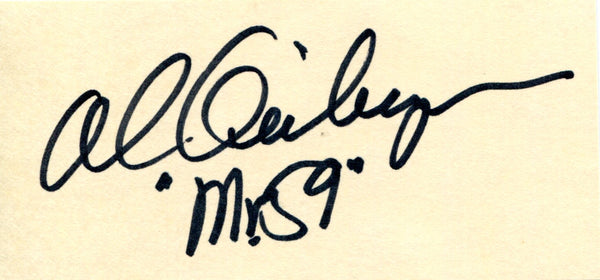 Al Geiberger "Mr 59" Autographed Cut