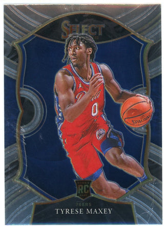 Tyrese Maxey 2020-21 Panini Select Concourse Rookie Card #81