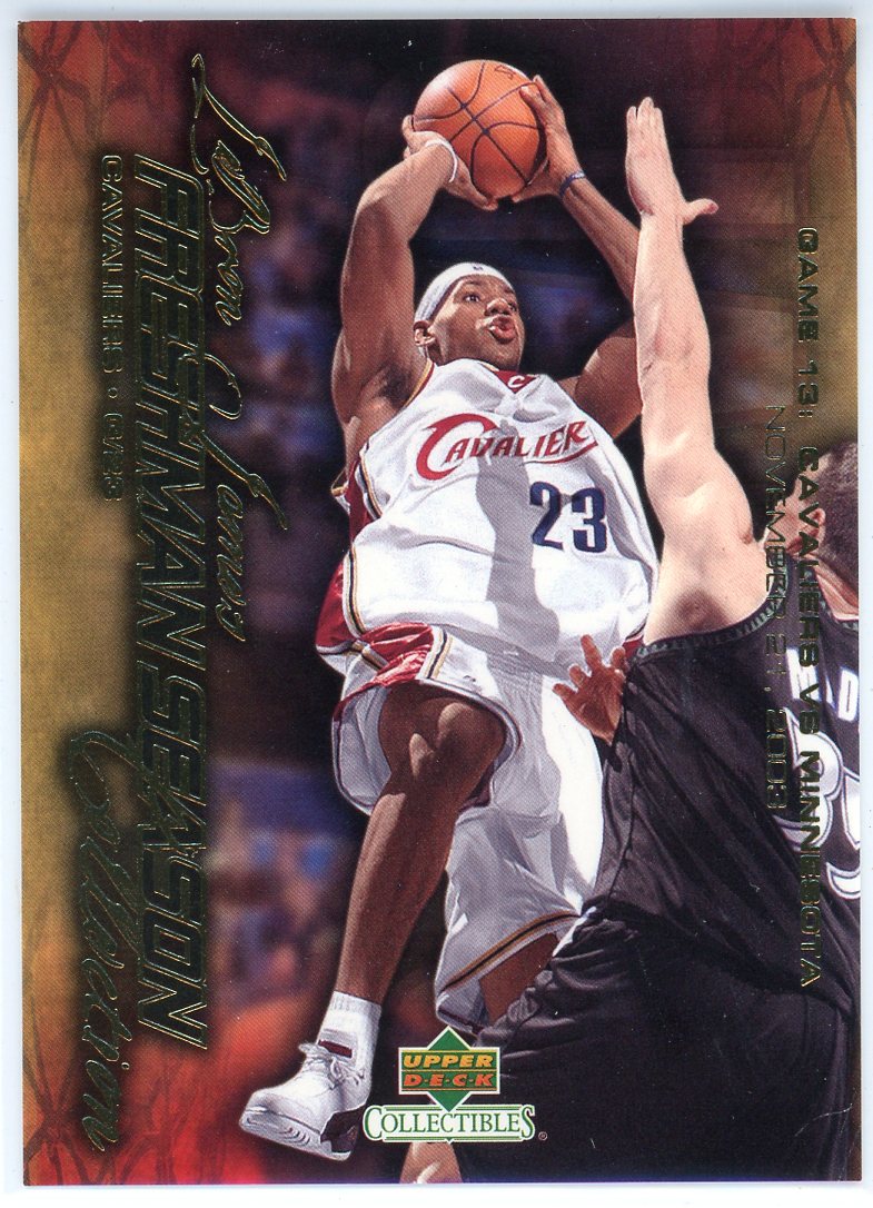 2004 upper deck レブロンジェームス LeBron James 2004 Upper Deck Freshman Season Collection Card #13