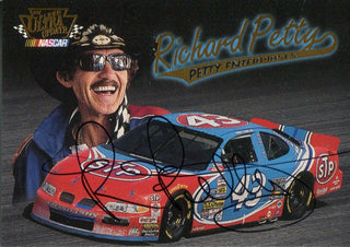 Richard Petty 1997 Fleer Skybox Autographed Racing Card