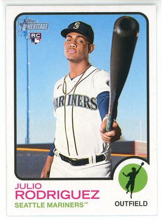 Julio Rodriguez 2022 Topps Heritage Rookie Card #700