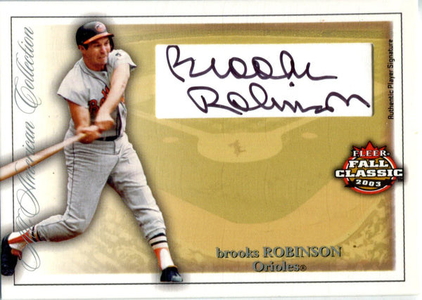 Brooks Robinson Autographed 2003 Fleer Fall Classic Card