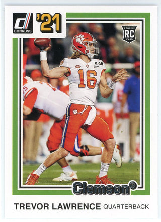 Trevor Lawrence 2021 Panini Chronicles Donruss Draft Picks Rookie Card #32