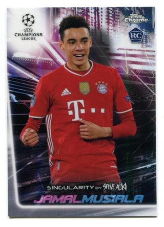 Jamal Musiala 2021 Topps Chrome UEFA Champions League Steve Aoki #SJM RC