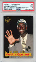 Kevin Garnett 1995 Topps Stadium Club Members Only Draft Picks Card #5 (PSA NM 7)