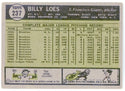 Billy Loes 1961 Topps Card #237