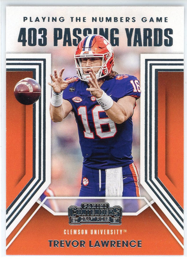 Trevor Lawrence 2021 Panini Contenders Draft Picks Rookie Card #35