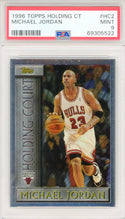 Michael Jordan 1996 Topps Holding Court Card #HC2 (PSA Mint 9)