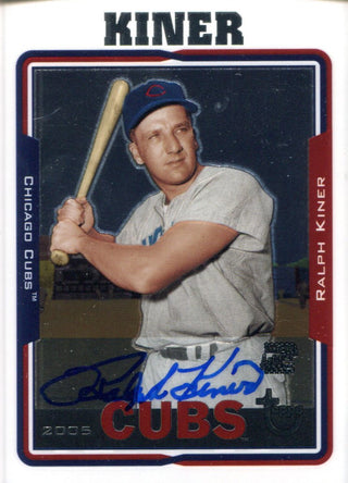 Ralph Kiner Autographed 2005 Topps Card