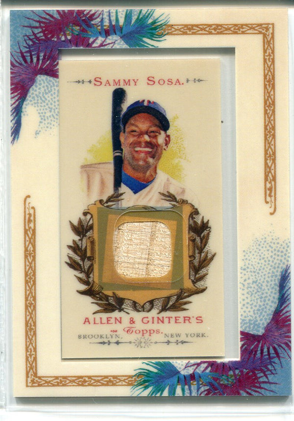 Sammy Sosa 2007 Topps Allen & Ginter Bat Card