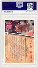 Michael Jordan 1996 Topps Holding Court Card #HC2 (PSA Mint 9)