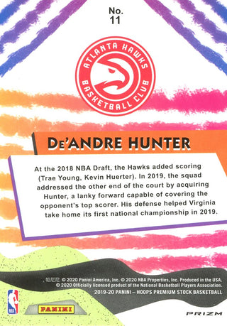 De'Andre Hunter 2020 NBA Hoops Rookie Card