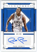 Paul Pierce Autographed 2021 Panini National Treasures Collegiate Card