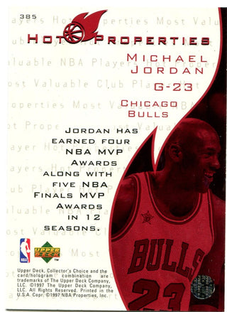 Michael Jordan Upper Deck Collectors Choice Hot Properties