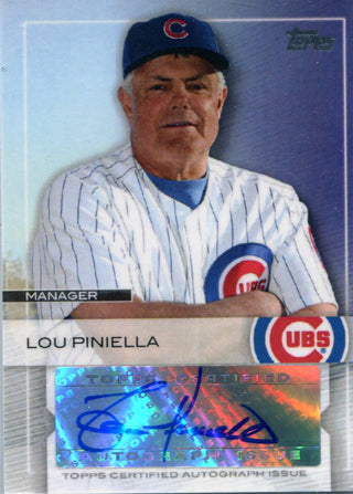 Lou Piniella Autographed 2009 Topps Card