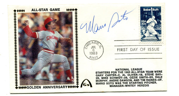 Mario Soto All-Star Game Golden Anniversary Autographed First Day Cover