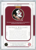 Patrick Williams Autographed 2021 Panini National Treasures Collegiate Patch Card