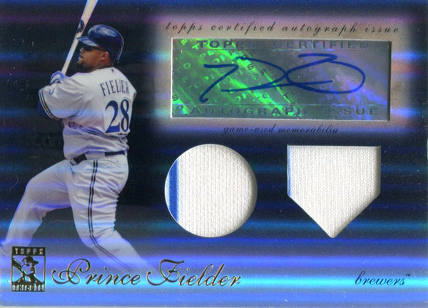 Prince Fielder Autographed 2009 Topps Tribute Jersey Card