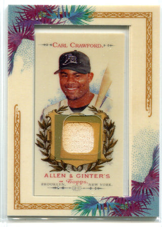 Carl Crawford 2007 Topps Allen & Ginter Bat Card
