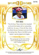 Pete Rose 2013 Leaf Sports Heroes Autographed Card