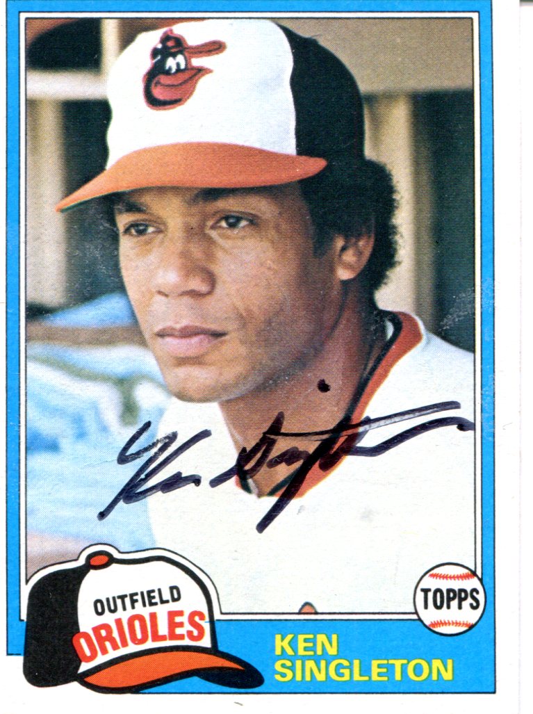 Kenneth Singleton Ken Singleton Autographed 1981 Topps Card | Hollywood Collectibles