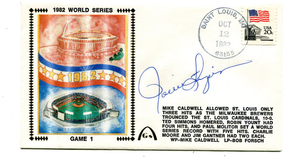 Rollie Fingers 1982 World Series Game 1 Autographed First Day Cover