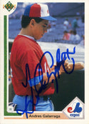 Andres Galarraga 1991 Upper Deck Autographed Card