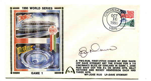 Eric Davis Seattle 50th All-Star Game Autographed First Day Cover