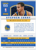 Steph Curry 2012-13 Panini Card #155