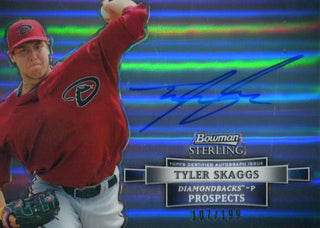 Tyler Skaggs Autographed 2012 Bowman Sterling Refractor Rookie Card