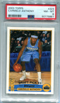 Carmelo Anthony Topps#223 Rookie  (PSA NM-MT 8) Card