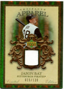 Jason Bay Upper Deck Artifacts Apparel Jersey Card 015/130