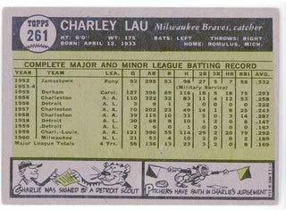 Charlie Lau 1961 Topps Card #261