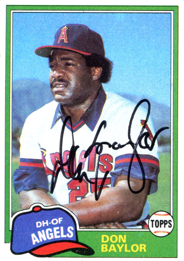 Don Baylor Autographed 1981 Topps Card