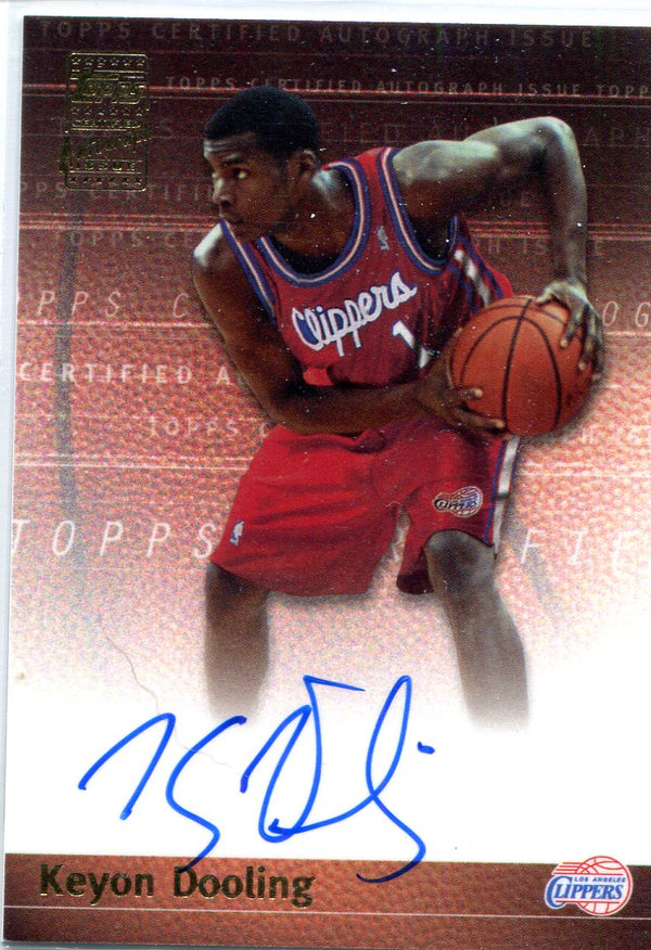 Keyon Dooling 2000 Topps Autographed Card
