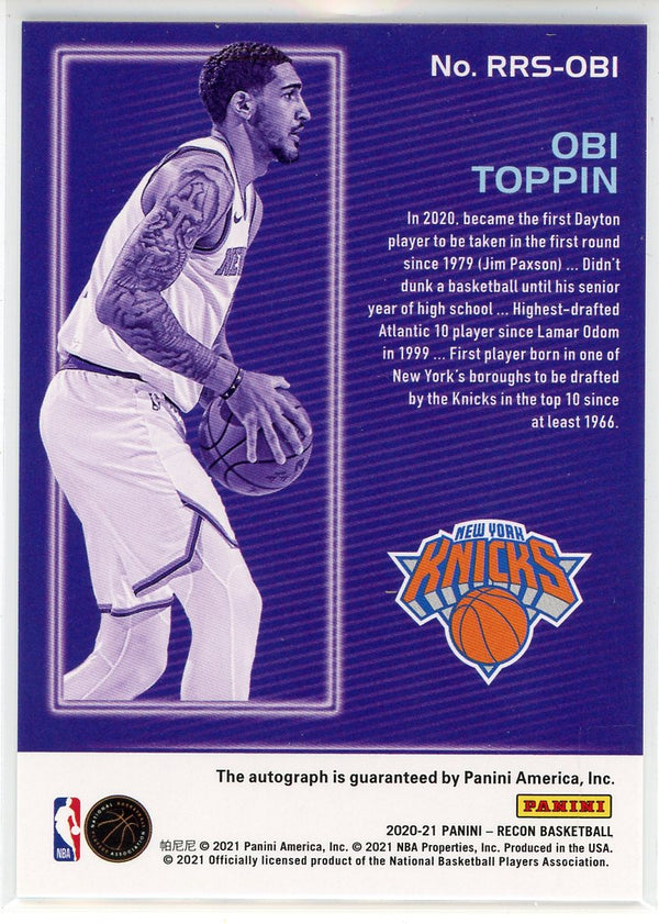 Obi Toppin New York Knicks Autographed Jersey JSA Certified