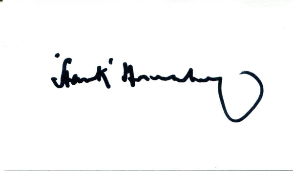Hank Greenberg Autographed 3x5 Card