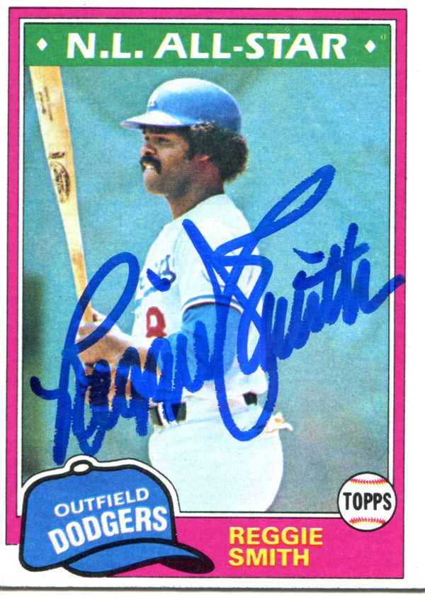 Reggie Smith Autographed 1981 Topps Card