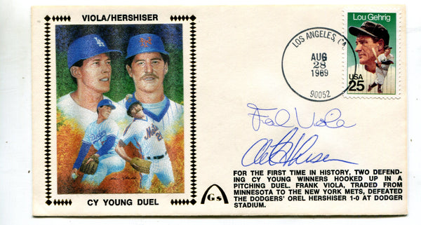 Frank Viola / Oriel Hershiser CY Young Duel Autographed First Day Cover